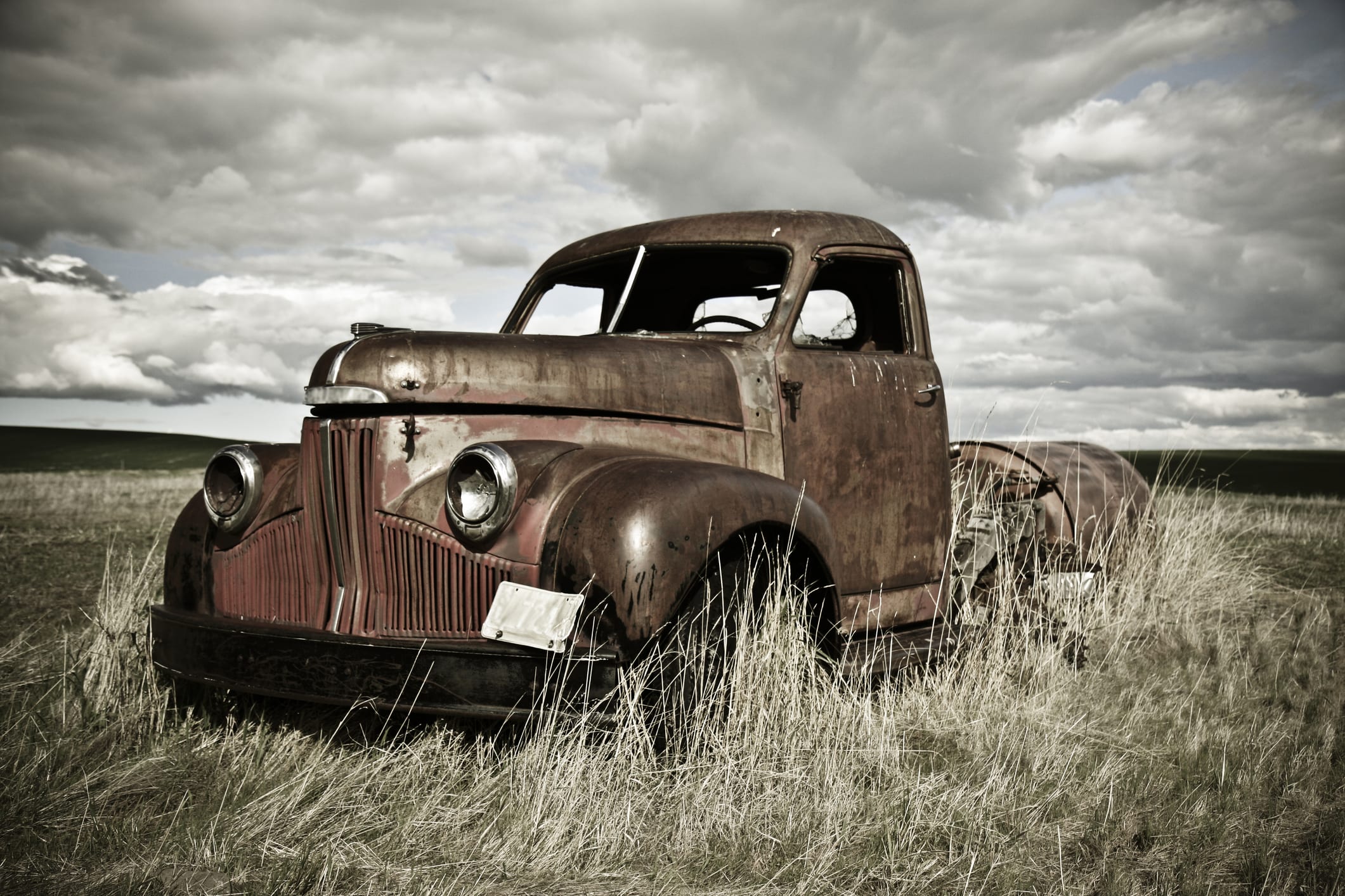 rusty old truck